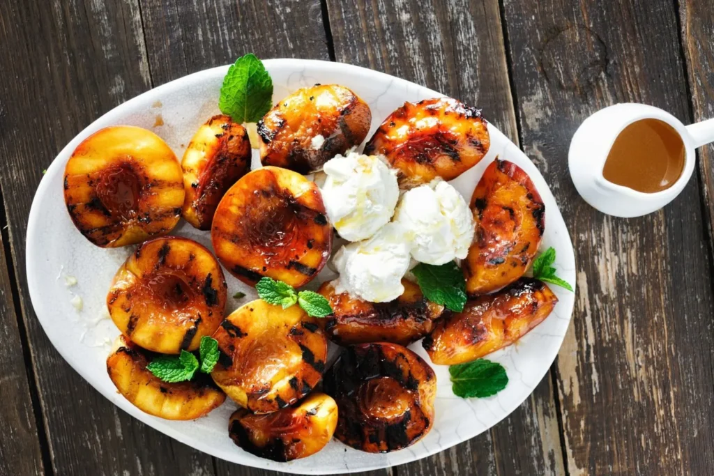 grilled peaches